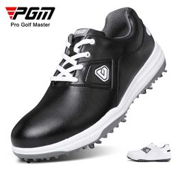 Other Golf Products PGM New Golf Shoes Men's Golf Waterproof Super Fibre Shoes Activity ds Soft Midsole HKD230727