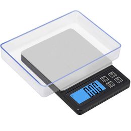 Household Scales Digital Muti-functional Kitchen Scale Electronic Food Cooking Scale Mini Pocket Precision Jewelry Weighing Scale with Tray x0726