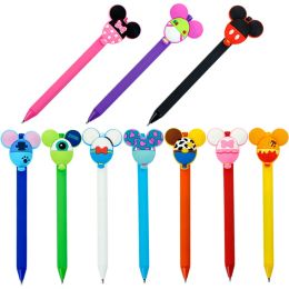 Atacado Caneta Esferográfica Kawaii Cartoon 0,5 mm Assinatura de Estudante Papelaria Criativa Materiais Escolares de Escritório Canetas de tinta Gel Preto