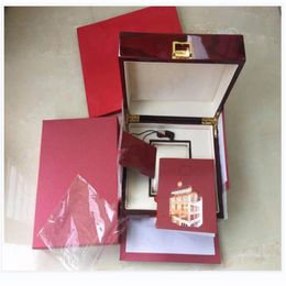 Factory Supplier Quality Topselling Red Nautilus Watch Original Box Papers Card Wood Boxes Handbag For Aquanaut 5711 5712 5990 598314K