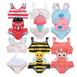 s Toddler Infant Baby Girls Swimwear Watermelon Swimsuit Swimming Beach Bathing Bikini Cute Summer Overall 230726