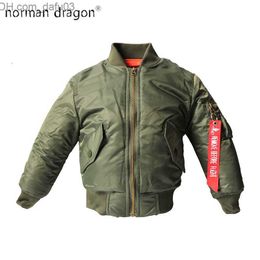 Men's Jackets Mens Jackets 212 yesars Children Clothes Winter For Boys Coat Kids Warm Ma1 Bomber Flight Outerwear Baby Jacket Clothing 221128 Z230727