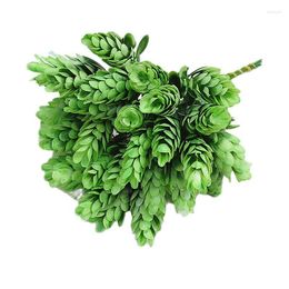 Decorative Flowers 30 Pine Cone Artificial Grass Wholesale Background Green Plant Plastic Pineapple