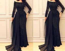 Pants 2022 New Sexy Gild Sequins See Through Mesh Cloak Full Bridesmaid Dresses for Women Dress Black