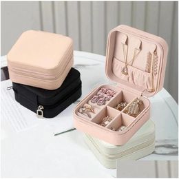 Jewellery Boxes Mini Case Portable Travel Jewellery Box Small Storage Organiser Display Rings Earrings Necklaces Gifts For Girls Drop De Otxk1