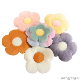 Cushion/Decorative Cute Flower Plush Stuffed Soft Plant Flower Throw Cushion Home Sofa Decoration R230727