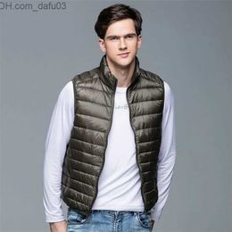 Men's Down Parkas Men's Down Parkas Winter Coat 90% White Duck Vest Portable Ultra Light Sleeveless Jacket Waistcoat for Men 220928 Z230727