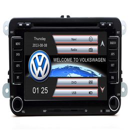 Hızlı 2DIN RS510 VW CAR DVD Dahili GPS Navigasyon Bluetooth MP3 MP4 1080P Volkswagen Golf için Oynatma 5 6228D