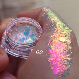 Body Glitter OPAL MULTICHROME FLAKES Red Green Colour Shifting Rainbow Chameleon Eyeshadow Flakes Pigment 230726