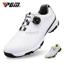 Other Golf Products New Golf Shoes Men Sports Shoes Waterproof Knobs Buckle Breathable Anti-slip Mens Training Sneakers HKD230727