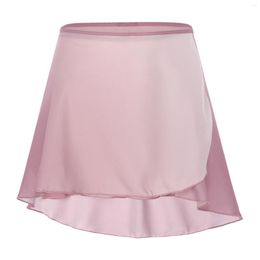 Stage Wear Womens Ballet Dance Skirt Chiffon Lace-Up Gradient Wrap Adult Tutu Gymnastics Practise Costume Dancewear #M