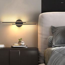 Wall Lamp Modern Simple Led Strip Light 55CM 14W 110V 220V Bedroom Bedside Living Room Background Decoration Lighting