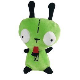 Factory wholesale 25cm Invader.Zim Green Alien Jill Dog plush Toys Animation Film and Television surrounding dolls for children's gifts