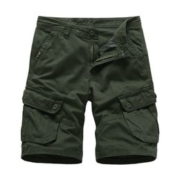 Mens Cargo Shorts 2022 Brand New Army Military Tactical Shorts Men Cotton Loose Work Casual Short Pants Drop Shipping