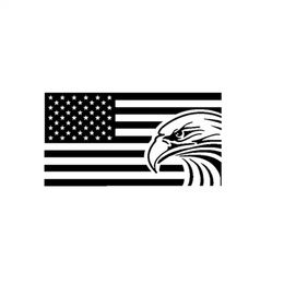 18 9 5CM American Flag Egle USA Vinyl Decal Car Sticker CA-1168197l