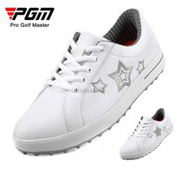 Other Golf Products PGM Women's Hollow Star Golf Shoe Super Fibre Waterproof Shoe Outdoor Sports and Leisure Training Shoe HKD230727