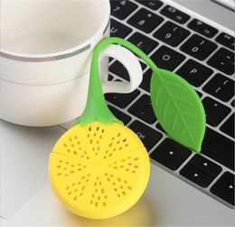 100pcs Lemon Shape Silicone Loose Tea Filter Tea Leaf Infuser Silicon Citrus Wedge Strainer Tool Tools JL1704