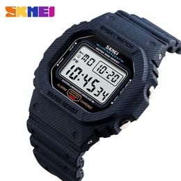 SKMEI Outdoor Sport Watch Men Digital Watch 5Bar Waterproof Alarm Clock Cowboy Military Fashion Watches relogio masculino 14713393