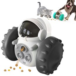 Dog Toys Chews Interactive Dog Cat Toy Treat Dispenser Swing Slow Feeder Training Tumbler Ball For Labrador French Bulldog Pet Dogs Accessories 230727