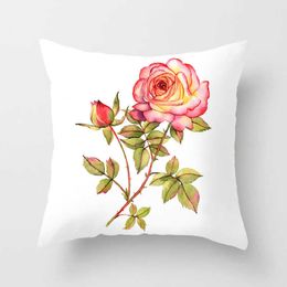 Cushion/Decorative Customizable Rose Cushion Cover Waist Cover Car Sofa Bed Cover Home Birthday Party Throw Cover