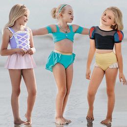 Clothing Baby Two-Pieces Kids Triangle Swimsuit Girl Princess Beach Bathing Swimwear 11 styles
