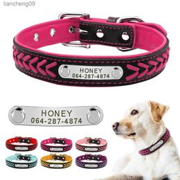 Dog Collar Personalized Custom Dog Tag Collar Engraved Puppy Cat Nameplate Collar Adjustable For Small Medium Large Dogs Pug L230620