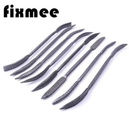 Dossiers Professional 8pcs 190mm Carbon Steel Rasp Riffler File Set Double Ended Coarse Riffler Kit for Wood Working Hand Tool