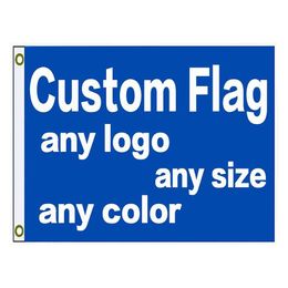 Banner Flags Custom 3X5Ft Print Flag With Your Design Logo For Oem Diy Direct Drop Delivery Home Garden Festive Party Supplies Dhudl