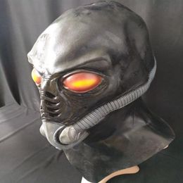 New Realistic UFO Alien Mask Halloween Scared Decoration Creepy Latex Bald Horror Ghost Mask Costume Party Cosplay Pro2712