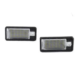 2PCS Car LED License Number Plate Light Lamp White Light for Audi A3 S3 8P A4 B6 B7 A5 A6 4F Q7 A8 S8 C6 Cabriolet2800