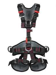 Climbing Ropes XINDA Outdoor Rock Harness Full Body Safety Belt Anti Fall Removable Gear Five point Altitude Protection Equipment 230726