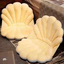 Cushion/Decorative Shell Chair Seat Cushion Office Seat Backrest Plush Throw s Floor Armchair Cushion Cojines Decorativos Para R230727