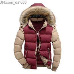 Men's Jackets Men's Jackets IN Winter Thick Hooded Fur Collar Parka Men Coats Casual Padded Mens Male Clothing 6XL 7XL SA748 230107 Z230727