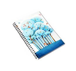 DHL100pcs Notepads Sublimation DIY White Blank Double Sided A5 Coil Notebook School Supplies