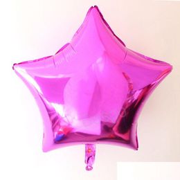 Party Decoration 18 Inch Five Star Shaped Balloon El Wedding Christmas Halloween Birthday Aluminium Foil Balloons Bh6150 Tyj Drop Del Dhfbj