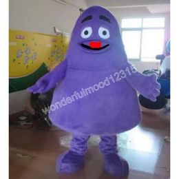 Purple Monster Mascot Costume Fancy Dress For Halloween Carnival Party support customization Costumes dress