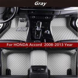 For HONDA Accord 2008-2013 Year Car Interior Foot Mat Non-slip Environmental Protection Tasteless Non-toxic Floor Mat205b