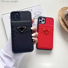 Cell Phone Cases Designer Phone Cases Card Holders Pockets Wallets for 14 Plus Luxury PU Leather Full-body Mobile Phone Back Z230728