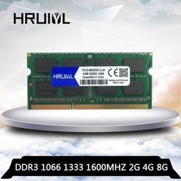 HRUIYL Ram 2gb 4gb 8gb DDR3 1066 1333 1600 1066mhz 1333mhz 1600mhz DDR3L DDR3 4GB 4G 8G Memory Ram Memoria sdram Laptop Notebook1232m