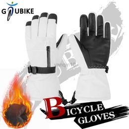 Ski Gloves GTUBIKE Sport Windproof Warm Gloves Waterproof Touchscreen Thermal Snowboard Skiing Motorcycle Riding Coldproof Gloves Men Women HKD230727