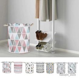 Storage Baskets Foldable Clothing Laundry Basket Bag Large Capacity Laundry Basket Waterproof Clothes Storage Bag Children Toy Storage Bucket R230726