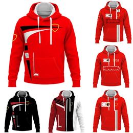 2023 F1 Red Team Hoodie Formula 1 Men's Racing Pullover Hoodie Extreme Sports Plus Size Hoodies Spring Fashion Oversized Swea295w