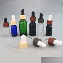 Packing Bottles Amber Glass Dropper Bottle Glasses Eye Refillable For Essential Oil Aromatherapy Blends Drop Delivery Office School Bu Dhzfi