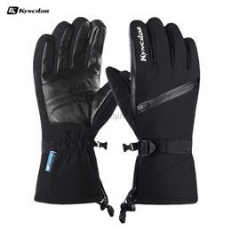 Ski Gloves Winter Ski Gloves Waterproof Windproof Touch Screen Skiing Snowboard Motorcycle Gloves Thicken Thermal Outdoor Sports Gloves HKD230727