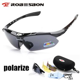 Outdoor Eyewear Polarized Sports Men Road Cycling Sunglasses Mountain Bike Bicycle Riding Protection Night Vision Goggles 3 Lens Set 230726