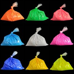 Nail Glitter 500g/Bag Fluorescent Powder Phosphor Pigment DIY Acrylic Resin Powder Nail Art Rainbow Colorful Manicure Dust Polish Decoration 230726