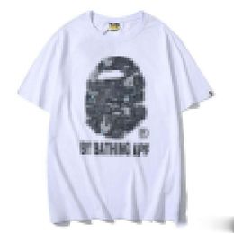HOT Parkas SELL a Bathing Ape MILO POOL BY BATHING TEE T SHIRT WHITE New SALE SIZE 2XL