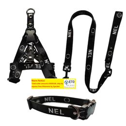 Designer Dog Collars and Leash Set Step In Dog Harness for Small Medium Large Dogs Adjustable Heavy Duty Halter Harnesses with LL