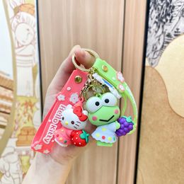 Fashion blogger designer Jewellery Cartoon silicone car key chain pendant mobile phone Keychains Lanyards KeyRings wholesale YS58