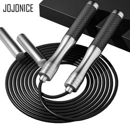 Jump Ropes Steel Weighted Jump Rope High-Speed Bearing Weighted Skip Rope Silicagel Handle Corded Fat Burning Aerobic Endurance Training 230727